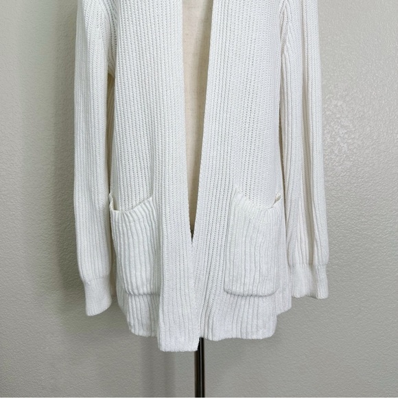Madewell Nolan Open Front Ribbed Knit Women's Cardigan, Sz Large - Picture 4 of 13